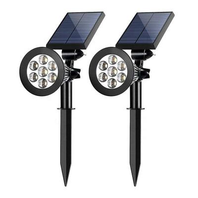 China Modern Outdoor Color Charging Solar Lights Dual LED Glass Ball Outdoor Cracked Garden Lights Landscape Pathway Lights Path Patio Yard for sale