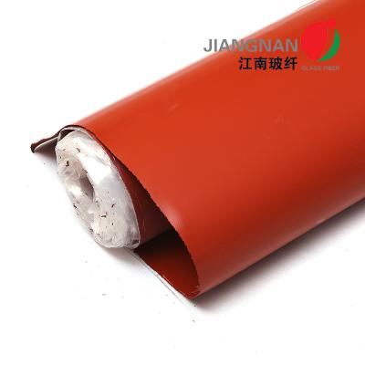 China Silicone Rubber Coated Fiberglass Cloth / Silicone Impregnated Fiberglass Cloth / Silicone Coated Glass Fiber Fabric for sale