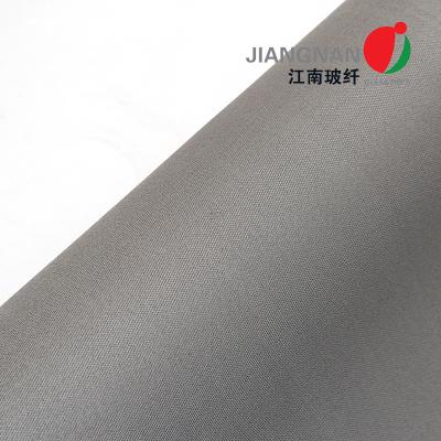 China 750C Stainless Steel Wire Reinforced Silicone Fiberglass Fabric For Fire Curtain for sale