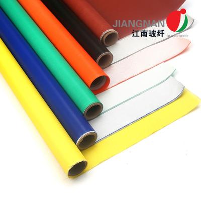 China 2m Width Twill Weave Fiberglass Silicone Coated Fiberglass Fabric Fireblanket for sale