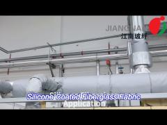 0.4mm silicone coated fiberglass fabric 3732 good chemical resistance