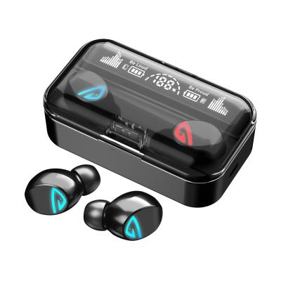 China Mini Portable SKY-5 TWS BT V5.2 Earphone LED Power Display With 2000mAh Power Bank Game TWS Headset In-Ear Noise Canceling High Fidelity 3D for sale