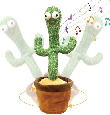 China Gift Dancing Toys Cactus Plush Toy Electronic Swing Cactus Shake Dancing Doll with Voice Recording for sale