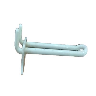 China 20cm Plastic Double Yarn Price Tag Hook Eco - Friendly Display Hook For Cardboard for sale