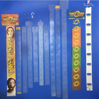 China Supplier 6 Eco-friendly Hooks Maker Plastic Clip Strip for sale