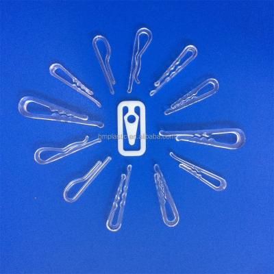 China 2 inch clips eco-friendly material clear or black plastic shirt socks and clip for sale