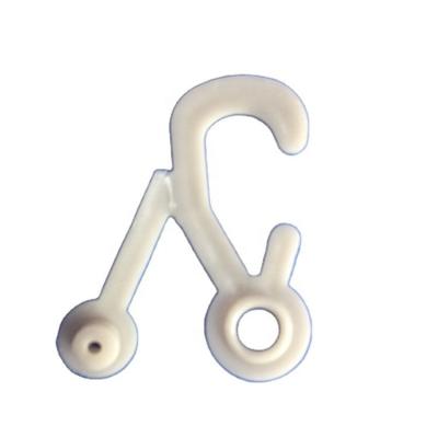 China Supermarket Goods Display Small Environmental Friendly Material Degradable Plastic Stocking Hook for sale