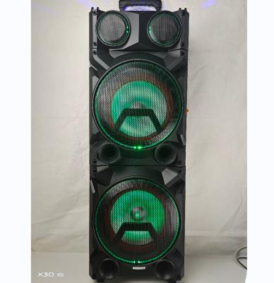 China Double 12inch Wireless BT Karaoke Speaker With LED Ball for sale