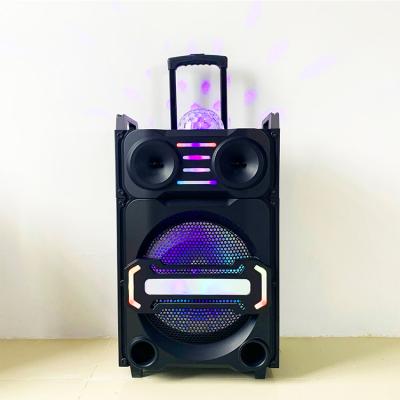 China Wireless Classic 15 Inch Trolley Speaker With New Design High Power Speaker for sale