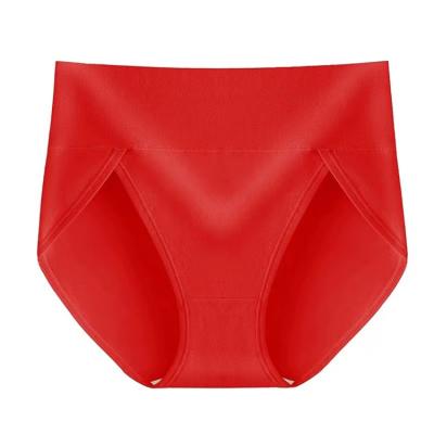 China New Fashion Ladies Breathable Soft Cotton High Waist Solid Cotton Ladies Panties for sale