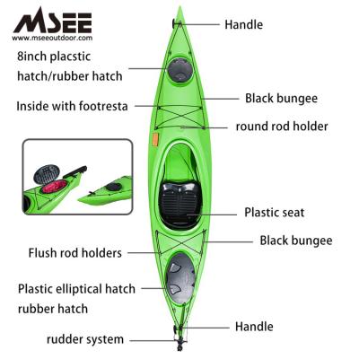 China New Pedal Surfing Fishing Kayak Mirage Drive Kayak Cheap Plastic Inflatable Kayak Motor for sale