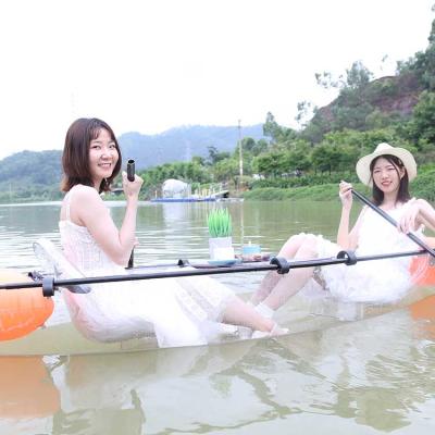 China Fishing Polycarbonate Transparent Polycarbonate Clear Plastic Roto Molded Plastic Kayak for sale