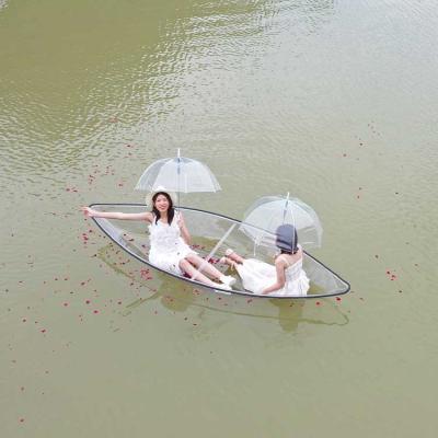 China Fishing Clear Polycarbonate Clear Polycarbonate Plastic Gas Powered Kayak For Sale for sale