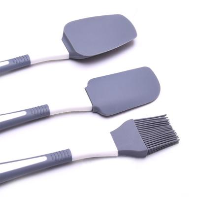 China Sustainable Wholesale Heat Resistant Silicone Spatula Set For Kitchen Utensils for sale