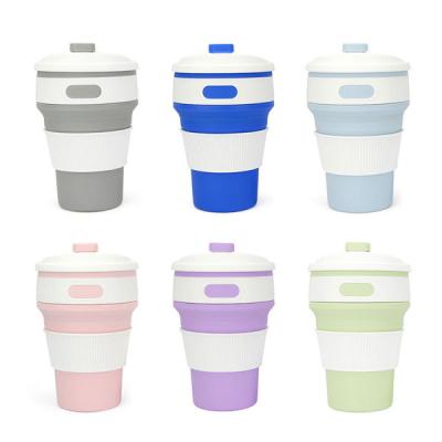 China Low Price Modern Reusable Food Grade Coffee Cup Silicone Coffee Mug for sale