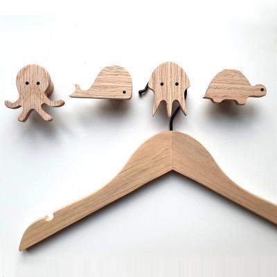 China Living Room Decorative Nordic Wooden Wall Mounted Hanger Hallway Entrance Hat Coat Rack Wooden Shelf With Hooks for sale