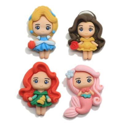 China European Simulation Polymer Clay Doll Flat Back Princess Resin Cabochons Europe Smallorders TG18 For Phone Decoration Scrapbooking Other Gifts for sale