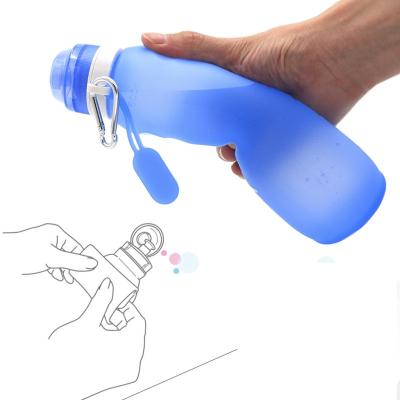 China All SmallOrders G020505 Folding Outdoor Sports Goods Travel Kettle Sports Goods Silicone Portable Creative Water Cup Bottle for sale