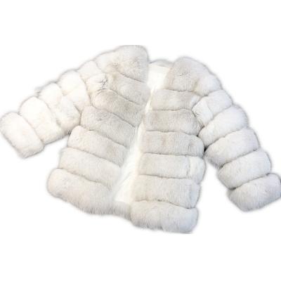 China Wholesale Newest Fashion Fox Fur Coat Real Fur Coats Winter Thick Warm Anti-wrinkle Women Long Jacket For Women Real Fox Fur Jackets for sale