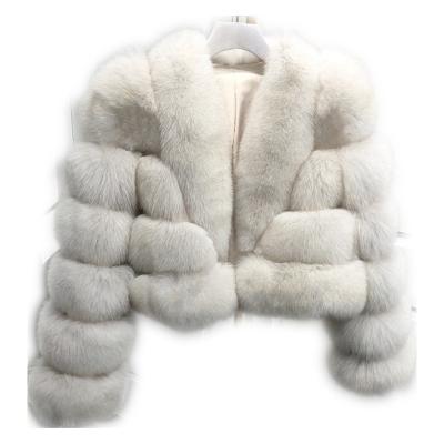 China Fox Fur Coat Winter Anti-wrinkle Winter Real Fox Print Fox Fur Coat Wholesale Women Thick Warm Real Warm Fox Fur Coat for sale