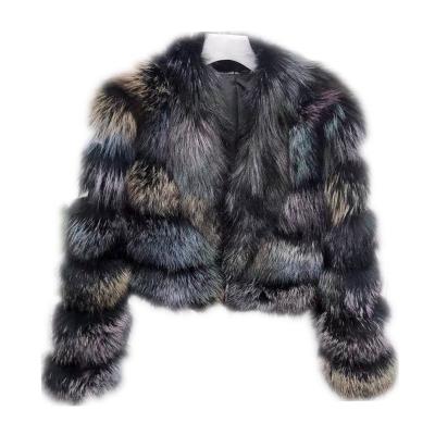 China Popular Fox Fur Coat Women Winter Anti-wrinkle New China Wholesale Custom Design 100% Real Warm Outwear With Warmth Genuine Fox Fur Coat for sale