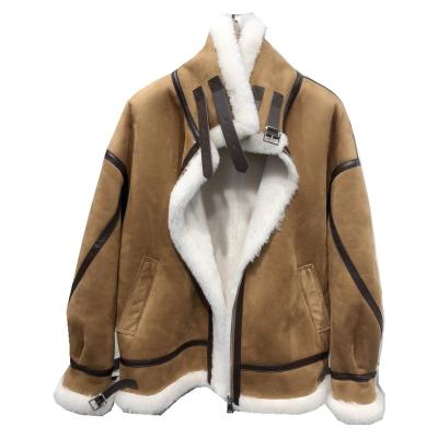 China Anti-wrinkle Wear Coat On Both Sides Customized New Design Winter Women'S Warm Fashion Plus Real Wool Fur Coat for sale