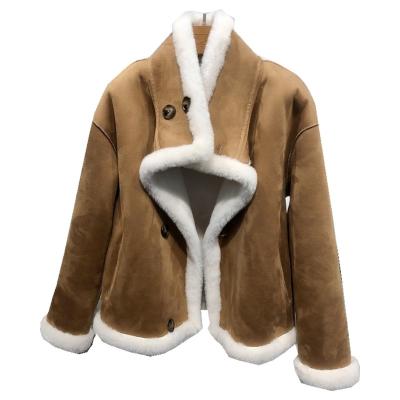 China Anti-wrinkle Wear Coat On Both Sides Customized New Design Winter Women'S Warm Fashion Plus Real Wool Fur Coat for sale