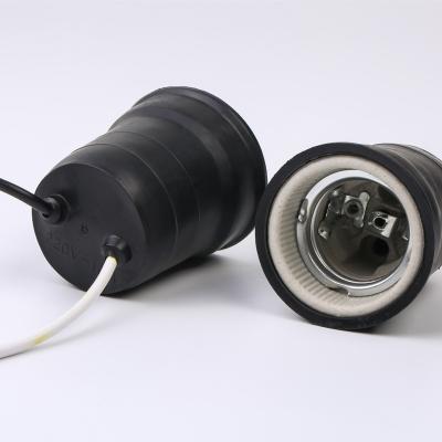 China Waterproof E27 519 Screw Waterproof Lamp Socket Light Holder for sale