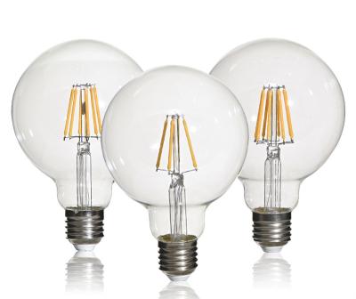 China Retro Edison G95 4W 6W 8W 2700K 3000K E27 220V LED Filament Bulb Residential Ceiling Lighting Modern Led Pendant Light for sale