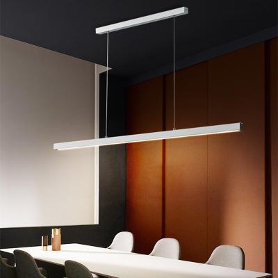 China Modern Simple Modern Strip Office Meeting Room Lamp, Desk Chandelier. for sale