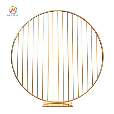 China 2021 New Hot Sale Fashionable Wedding Decorations Stainless Steel Plating Mesh Backdrop For Wedding for sale