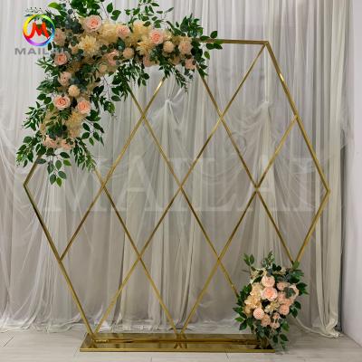 China Wholesale Modern Stainless Steel Diamond Mesh Backdrop For Wedding for sale