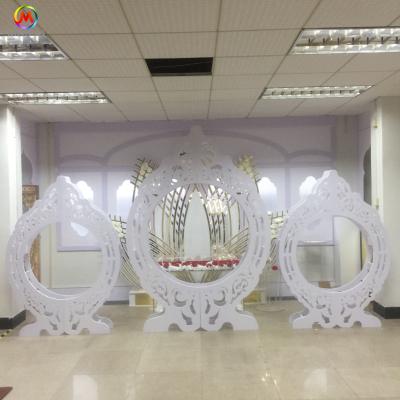 China Decoration Event ML-B29 Customize Design White Acrylic Shelf Wedding Event Backdrop Decoration for sale