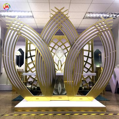 China ML-B004 Fashionable Wedding Decorations Wedding Supplier Selling Event Acrylic + PVC Wedding High Backdrop for sale