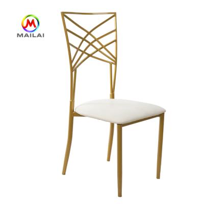 China Modern Event Furniture Gold Metal Chameleon Chair Wedding Event Chair for sale