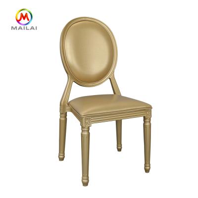 China 2020 New Rush Design Hotel Banquet PP Resin Luxury French Louis Chair For Wedding for sale