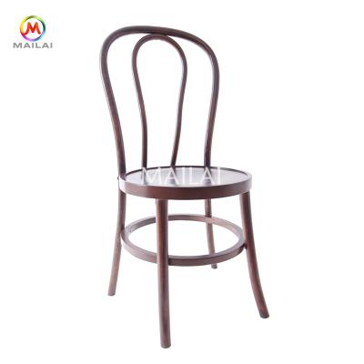 China Traditional Garden Promotion Restaurant Hotel Outdoor Dining Bentwood Wooden Chair for sale