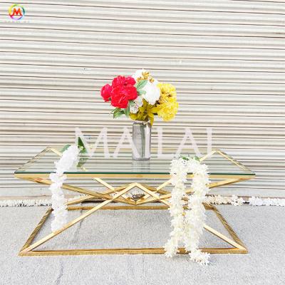 China (Other) factory direct sales stainless steel gold adjustable coffee table for sale