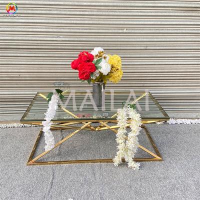 China (Other) Factory sale adjustable coffee table stainless steel tea table for home and wedding for sale