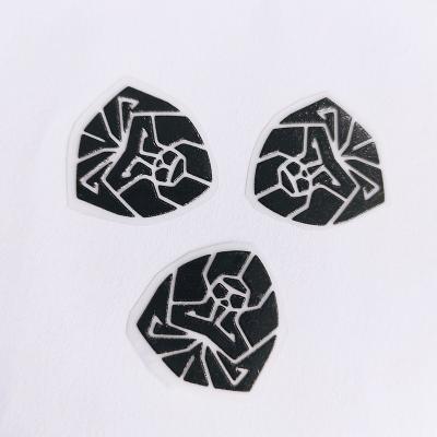 China 3D Effect Garment Silicone Heat Transfer Label Animal Black Color for sale