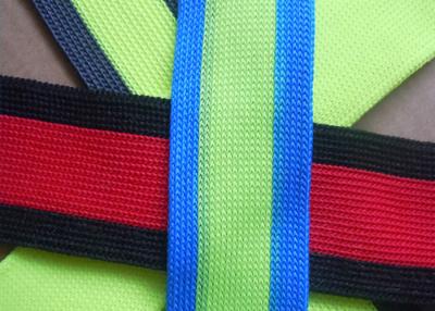 China Eco - Friendly Non Elastic Tape , Colorful Reflective Nylon Webbing Strap for sale