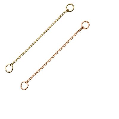 China CLASSIC Eternal Real Metal Solid Gold 14K White Rope Body Chain for sale