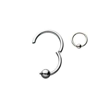 China CLASSIC ASTM F136 Eternal Metal Ball Tied Hinged Segment Rings Piercing Jewelry for sale