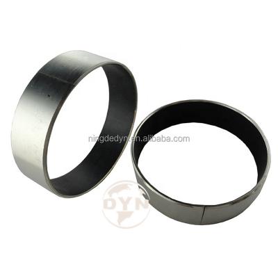 China Low Coefficient And Good Friction Pumps Hardened Steel Wear Rings Ptfe Coated Bearing Oilless Steel Dry Bush Du Bushing 80*10 for sale