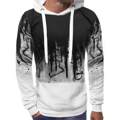 China Custom Printed Anti-Wrinkle Pullover Casual Hoodie Men's Long Sleeve Waterproof Hoodies for sale