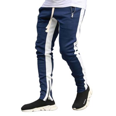 China Anti-Wrinkle LOW MOQ Logo Letter Embroidery Custom Harem Track Pants Streetwear Mens Casual Skinny Tracker Pants for sale