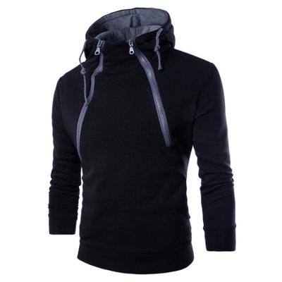 China 2021 high quality custom fashion zipper streetwear Anti-wrinkle simple long sale men's hoodies and sweatshirts for sale