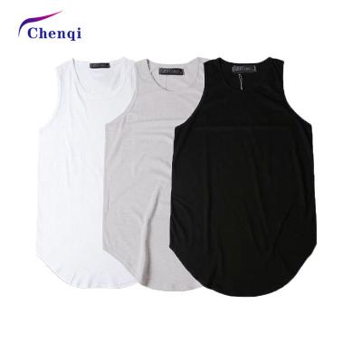 China Running Men Stringer Tank Top Custom Made Factory Price QUICK DRY Sports Vest Training Fitness White for sale