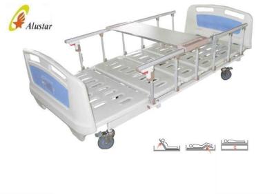 China Aluminum Alloy Guardrail 3 Function Hospital Electric Beds With Dining Table (ALS-E312) for sale