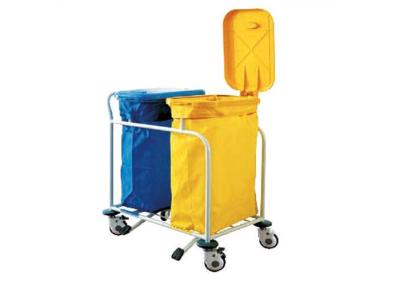 China Double Baskets Medical Trolley Hospital Metal Laundry Cart , Dressing trolley (Als-MT15b) for sale